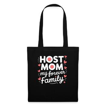 Mère d’accueil Étudiant d’échange Famille d’accueil Parent d’accueil - Sac en tissu - noir - Devant