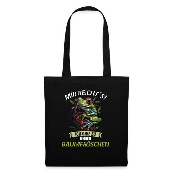 Rainette Baumfrösche Baumfrosch - Sac en tissu - noir - Devant