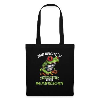 Rainette Baumfrösche Baumfrosch - Sac en tissu - noir - Devant