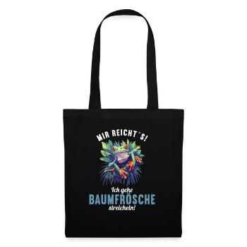 Rainette Baumfrösche Baumfrosch - Sac en tissu - noir - Devant
