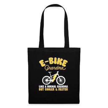Electric Bike Cycling Biker E-Bike - Tote Bag - black - Front