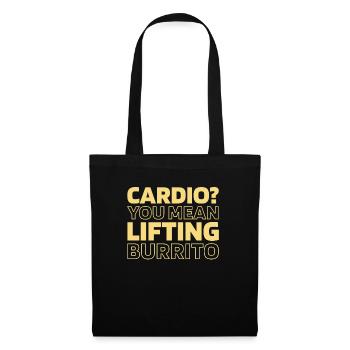 Burrito Funny Cardio Quote - Tote Bag - black - Front