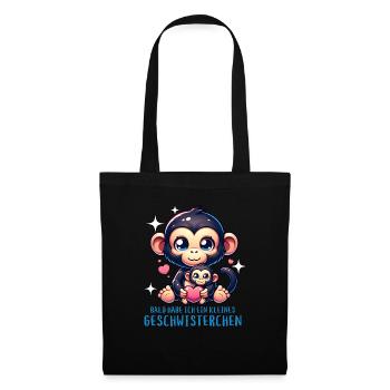 I get a sibling brother sister - Tote Bag - black - Front