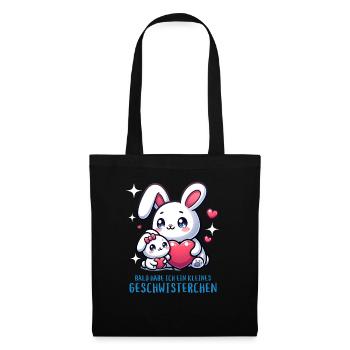 I get a sibling brother sister - Tote Bag - black - Front