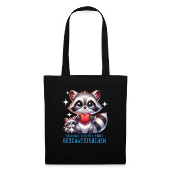 I get a sibling brother sister - Tote Bag - black - Front