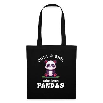Panda Panda Bear Funny - Tote Bag - black - Front