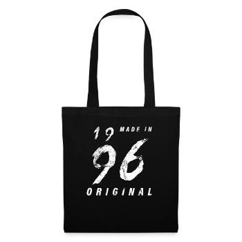 Fabriqué en 1996 Original Anniversaire Grunge en détresse - Sac en tissu - noir - Devant