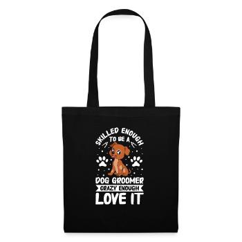 Toiletteur pour chiens et toilettage pour chiens - Sac en tissu - noir - Devant