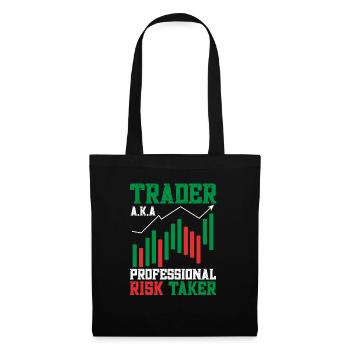 Trading Crypto Stock Market Investor Day Trader - Sac en tissu - noir - Devant