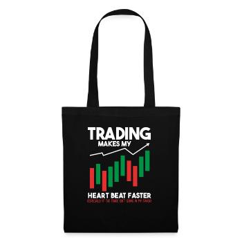 Trading Crypto Stock Market Investor Day Trader - Sac en tissu - noir - Devant