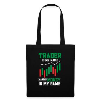 Trading Crypto Stock Market Investor Day Trader - Sac en tissu - noir - Devant
