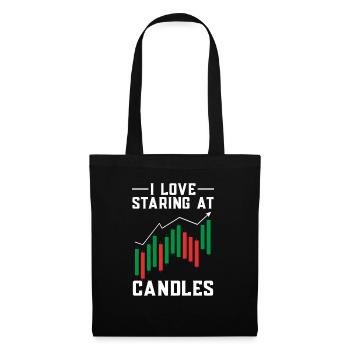 Trading Crypto Stock Market Investor Day Trader - Sac en tissu - noir - Devant