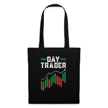 Trading Crypto Stock Market Investor Day Trader - Sac en tissu - noir - Devant