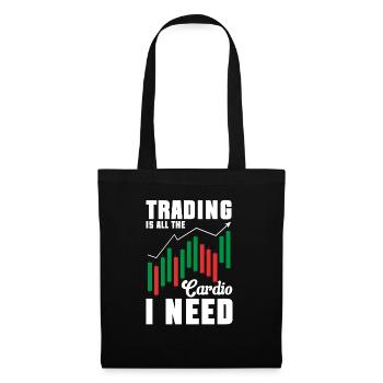 Trading Crypto Stock Market Investor Day Trader - Sac en tissu - noir - Devant