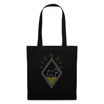 Schnauzer Abstract Moon Phases - Tote Bag - black - Front