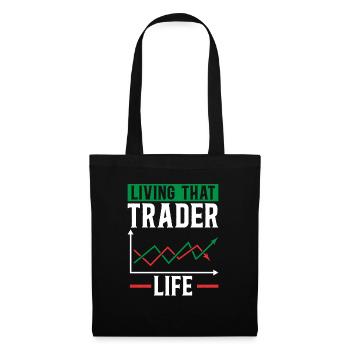Trading Crypto Stock Market Investor Day Trader - Sac en tissu - noir - Devant