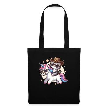 Unicorn And Cat, Cat Owner, Cat Lover - Tote Bag - black - Front