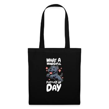Cane Corso Drôle Jour de merde - Sac en tissu - noir - Devant