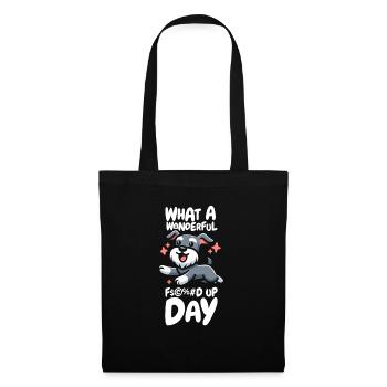Schnauzer Dog Funny Fucked Up Day - Tote Bag - black - Front