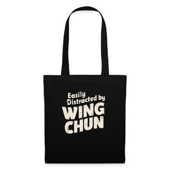 Wing Chun Kampfsport Geschenk - Stoffbeutel - Schwarz - Vorne