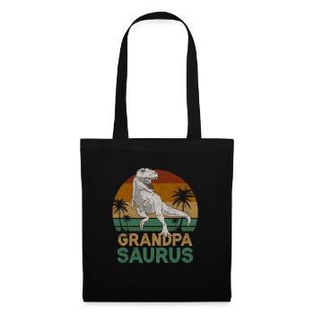 Opasaurus T Rex Dinosaure Grand-père Saurus - Sac en tissu - noir - Devant