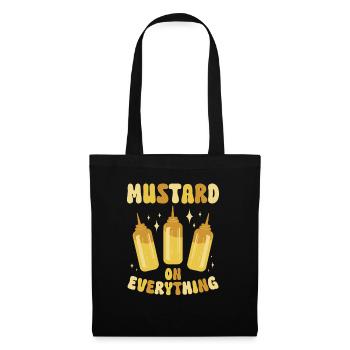 Senf Mustard - Stoffbeutel - Schwarz - Vorne