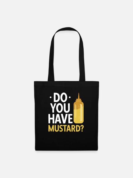 Senf Mustard - Stoffbeutel - Schwarz