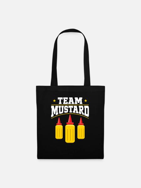 Senf Mustard - Stoffbeutel - Schwarz