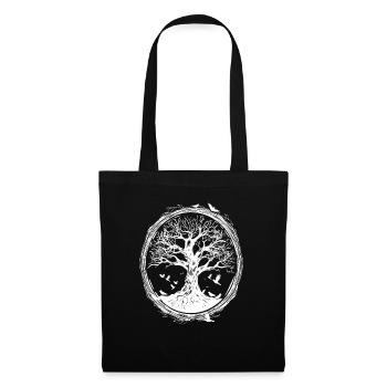 Shinrin Yoku Japanese Art Nature Forest - Stoffbeutel - Schwarz - Vorne