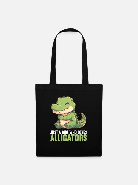 Alligatoren Alligator - Stoffbeutel - Schwarz