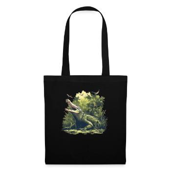 Alligatoren Alligator - Sac en tissu - noir - Devant