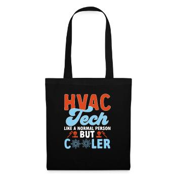 Chauffage, Climatisation, Ventilation, Technicien - Sac en tissu - noir - Devant