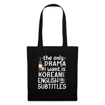 Korean Drama Merch K-Drama Lover Fan - Tote Bag - black - Front