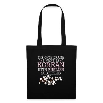 Korean Drama Merch K-Drama Lover Fan - Tote Bag - black - Front