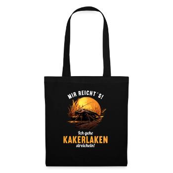 Cockroach Kakerlaken Kakerlake - Stoffbeutel - Schwarz - Vorne