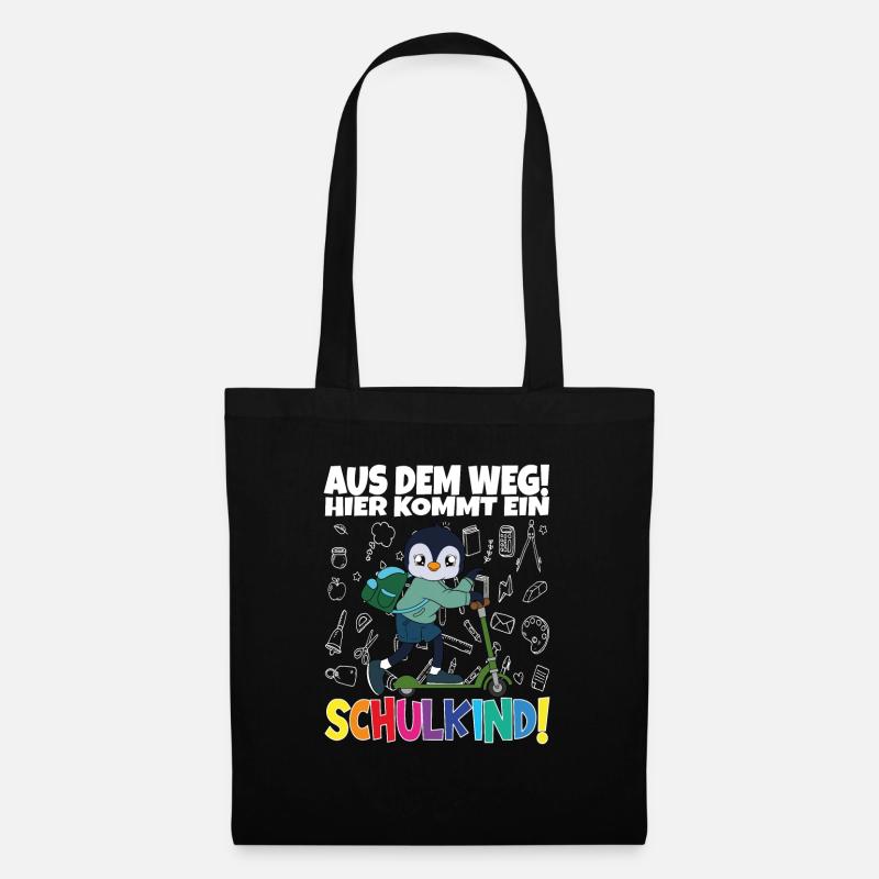 Schulkind 2024 Einschulung Schulanfang - Stoffbeutel - Schwarz