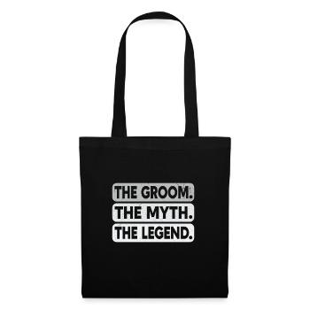 Enterrement de vie de garçon marié - Sac en tissu - noir - Devant