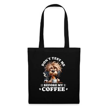 Morning grouch coffee anti early riser dog - Tote Bag - black - Front