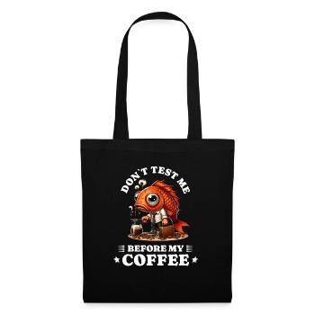 morning grouch coffee anti early riser fish - Tote Bag - black - Front