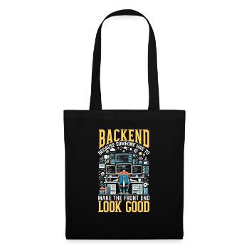 Programmeur logiciel de programmation backend - Sac en tissu - noir - Devant