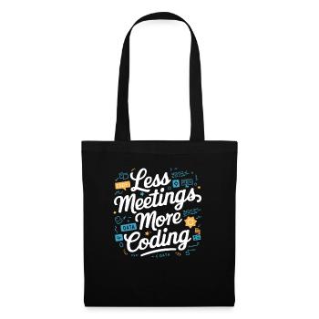 Programmeur logiciel de programmation backend - Sac en tissu - noir - Devant