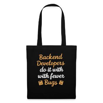 Programmeur logiciel de programmation backend - Sac en tissu - noir - Devant