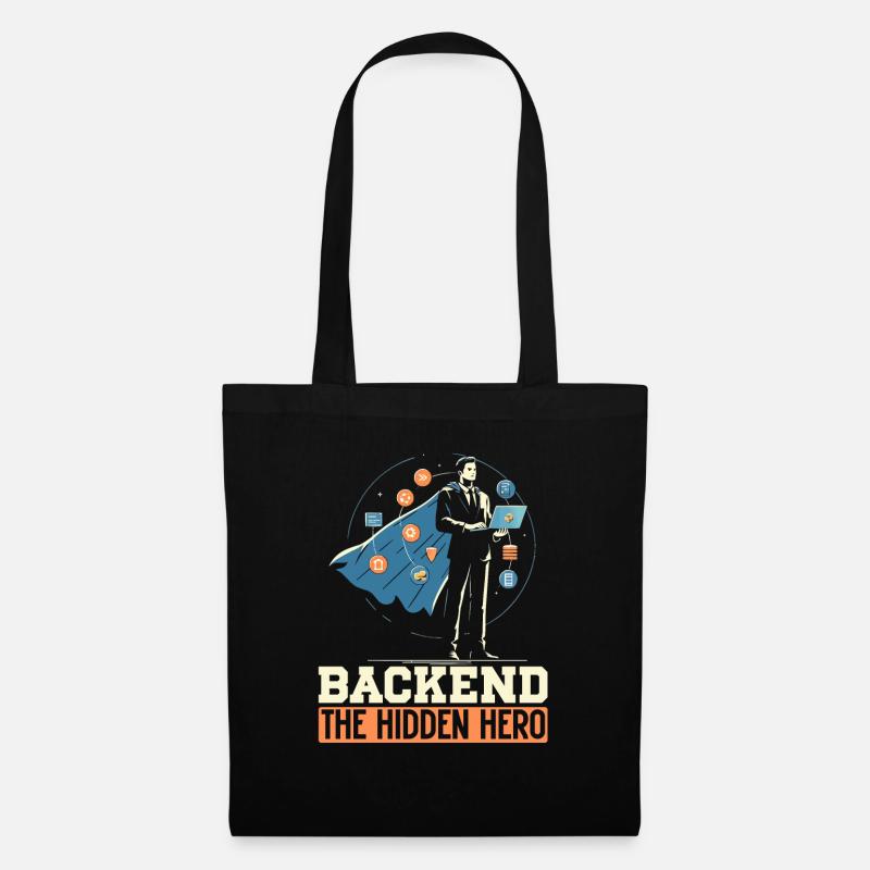 Backend-Entwickler Programmierung Softwareprogrammierer - Stoffbeutel - Schwarz