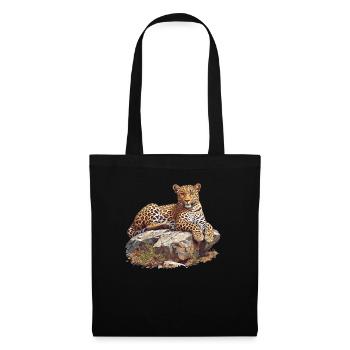 Amur Leopard Amurleoparden Amurleopard - Tote Bag - black - Front