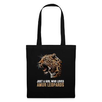 Amur Leopard Amurleoparden Amurleopard - Tote Bag - black - Front