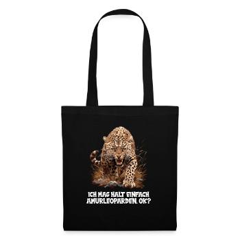 Amur Leopard Amurleoparden Amurleopard - Tote Bag - black - Front