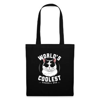 Katze Ragdoll Geschenk - Stoffbeutel - Schwarz - Vorne