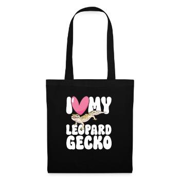 Leopard Gecko Reptile Pet Gecko - Tote Bag - black - Front
