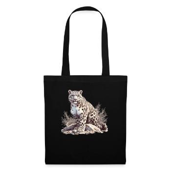 Snow Leopard Schneeleoparden Schneeleopard - Tote Bag - black - Front