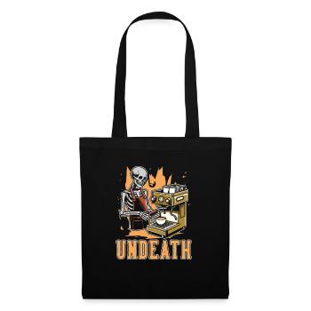 Barista Coffee Skeleton Undeath - Tote Bag - black - Front